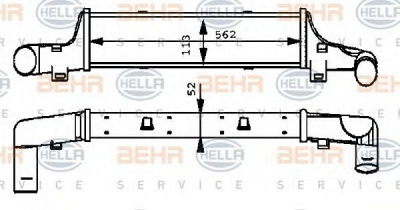 HELLA 8ml376723151 -  Интеркулер
