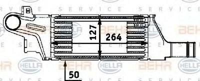 HELLA 8ml376723201 -  Интеркулер