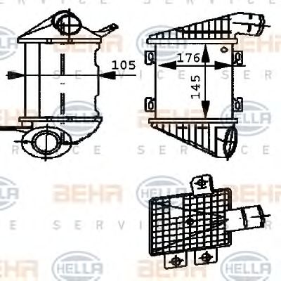 HELLA 8ml376723261 -  Интеркулер
