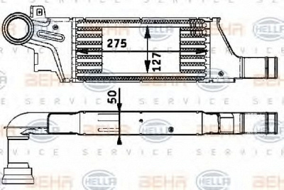 HELLA 8ml376723281 -  Интеркулер