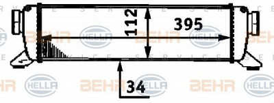 HELLA 8ml376723311 -  Интеркулер