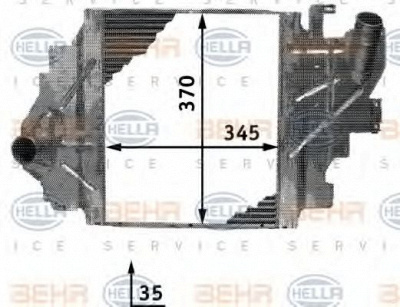 HELLA 8ml376723361 -  Интеркулер