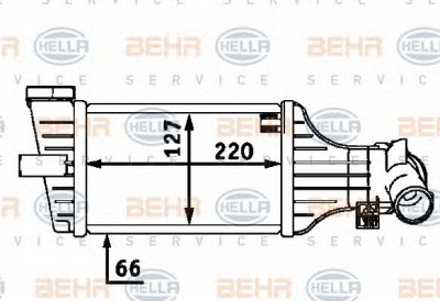 HELLA 8ml376723411 -  Интеркулер