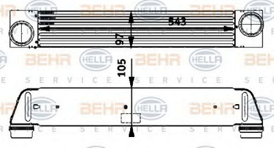 HELLA 8ml376723501 -  Интеркулер