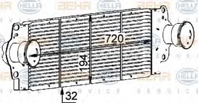 HELLA 8ml376723511 -  Интеркулер