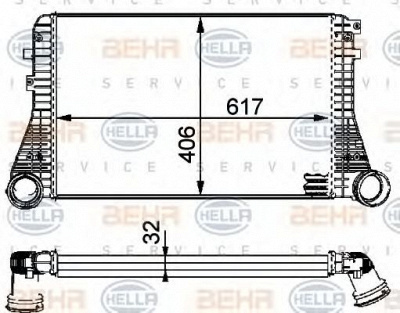 HELLA 8ml376723541 -  Интеркулер