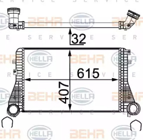 HELLA 8ml376723544 -  Интеркулер