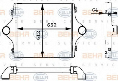 HELLA 8ml376723741 -  Интеркулер