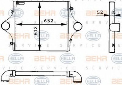 HELLA 8ml376723761 -  Интеркулер