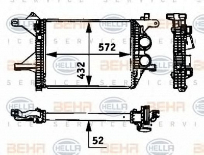 HELLA 8ml376723781 -  Интеркулер