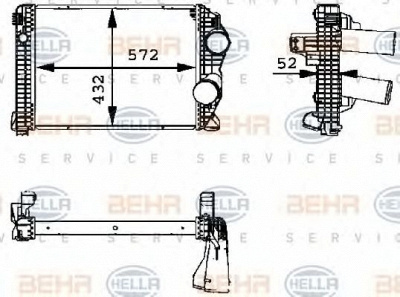 HELLA 8ml376723791 -  Интеркулер