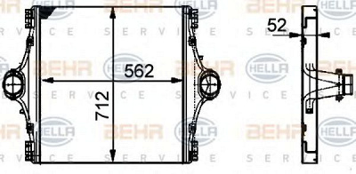 HELLA 8ml376724031 -  Интеркулер