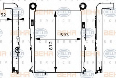 HELLA 8ml376724071 -  Интеркулер