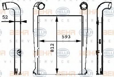 HELLA 8ml376724081 -  Интеркулер