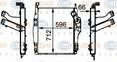 HELLA 8ml376724091 -  Интеркулер