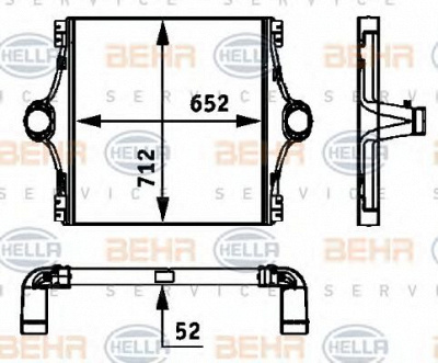 HELLA 8ml376724101 -  Интеркулер