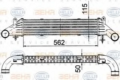 HELLA 8ml376724161 -  Интеркулер