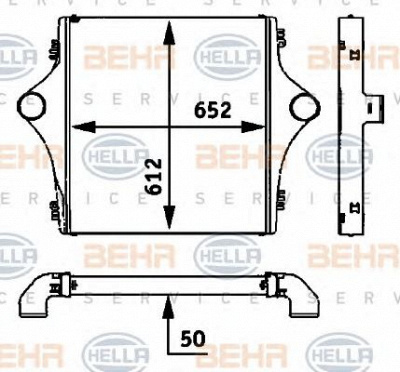 HELLA 8ml376724201 -  Интеркулер