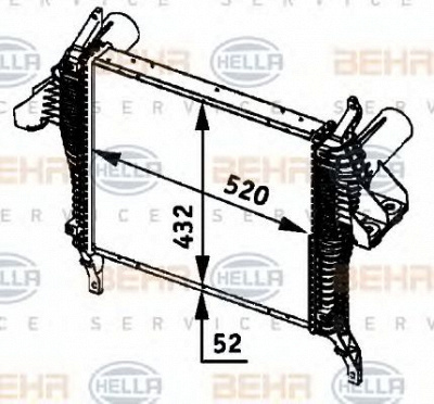 HELLA 8ml376724231 -  Интеркулер