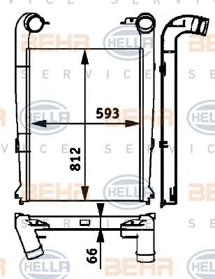 HELLA 8ml376724241 -  Интеркулер