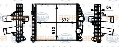 HELLA 8ml376724261 -  Интеркулер