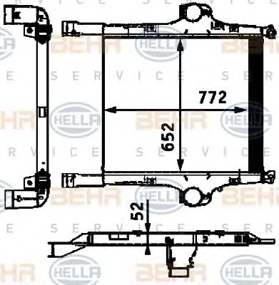 HELLA 8ml376724271 -  Интеркулер