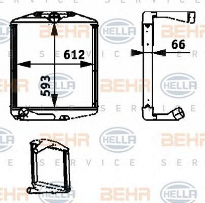 HELLA 8ml376724421 -  Интеркулер