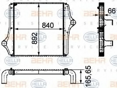 HELLA 8ml376724431 -  Интеркулер