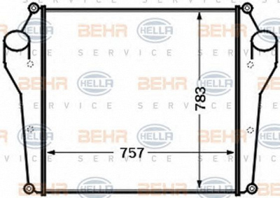 HELLA 8ml376727541 -  Интеркулер