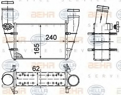 HELLA 8ml376727581 -  Интеркулер