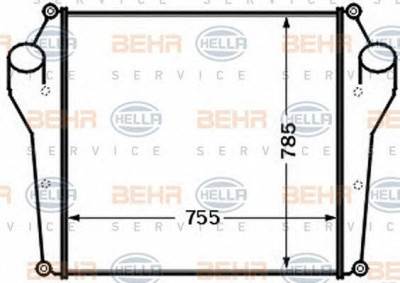 HELLA 8ml376727591 -  Интеркулер