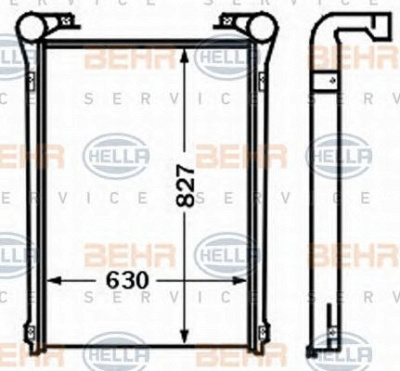 HELLA 8ml376727611 -  Интеркулер
