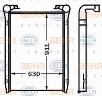 HELLA 8ml376727631 -  Интеркулер