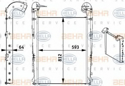 HELLA 8ml376728731 -  Интеркулер