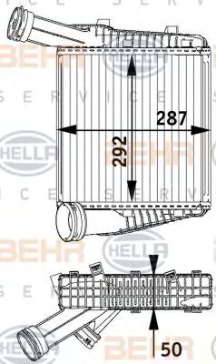 HELLA 8ml376729571 -  Интеркулер