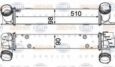 HELLA 8ml376731791 -  Интеркулер