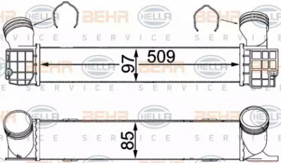 HELLA 8ml376731794 -  Интеркулер