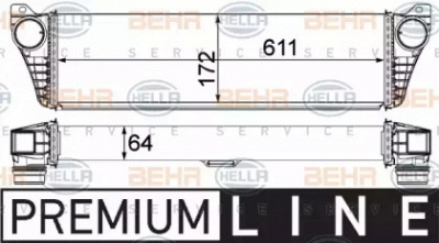 HELLA 8ml376737191 -  Интеркулер