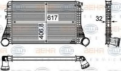 HELLA 8ml376746061 -  Интеркулер