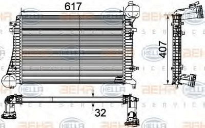 HELLA 8ml376746071 -  Интеркулер