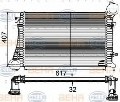 HELLA 8ml376746131 -  Интеркулер