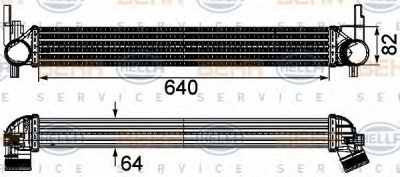 HELLA 8ml376746141 -  Интеркулер
