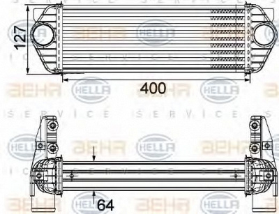 HELLA 8ml376746171 -  Интеркулер