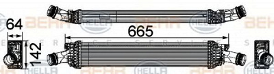 HELLA 8ml376746191 -  Интеркулер