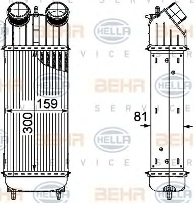 HELLA 8ml376746221 -  Интеркулер