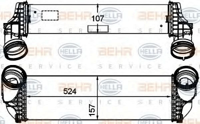 HELLA 8ml376746261 -  Интеркулер