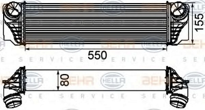 HELLA 8ml376746411 -  Интеркулер