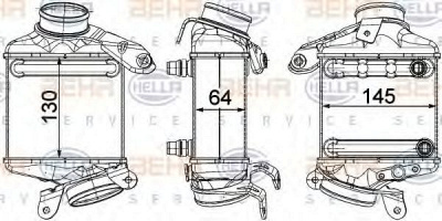 HELLA 8ml376746431 -  Интеркулер
