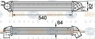 HELLA 8ml376746451 -  Интеркулер