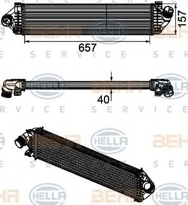 HELLA 8ml376746471 -  Интеркулер